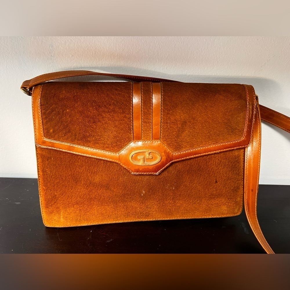 Vintage Gucci 1960s gold hardware Brown Leather Shoulder purse Bag collectible - Picture 1 of 16